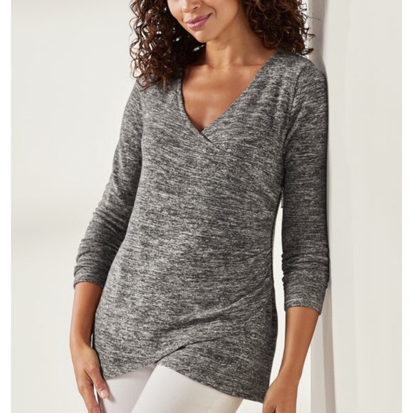 Soft Surroundings Tops - Wrap top cashmere - like